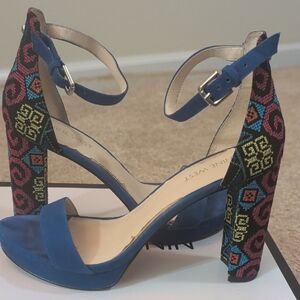Nine West Multicolor Embroidered Heels